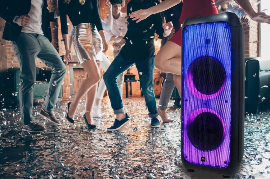 Акустична Bluetooth система MANTA SPK 5450 300 Вт + мікрофон, пульт, підсвітка (10 годин роботи від акумулятора) 478318 фото