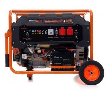 Генератор бензиновий 5,5 кВт Kraft&Dele KD164 AVR 12/230В, 1 фаза, 4-тактний, електричний та ручний запуск, бак 25 л (Польща) KD164 фото